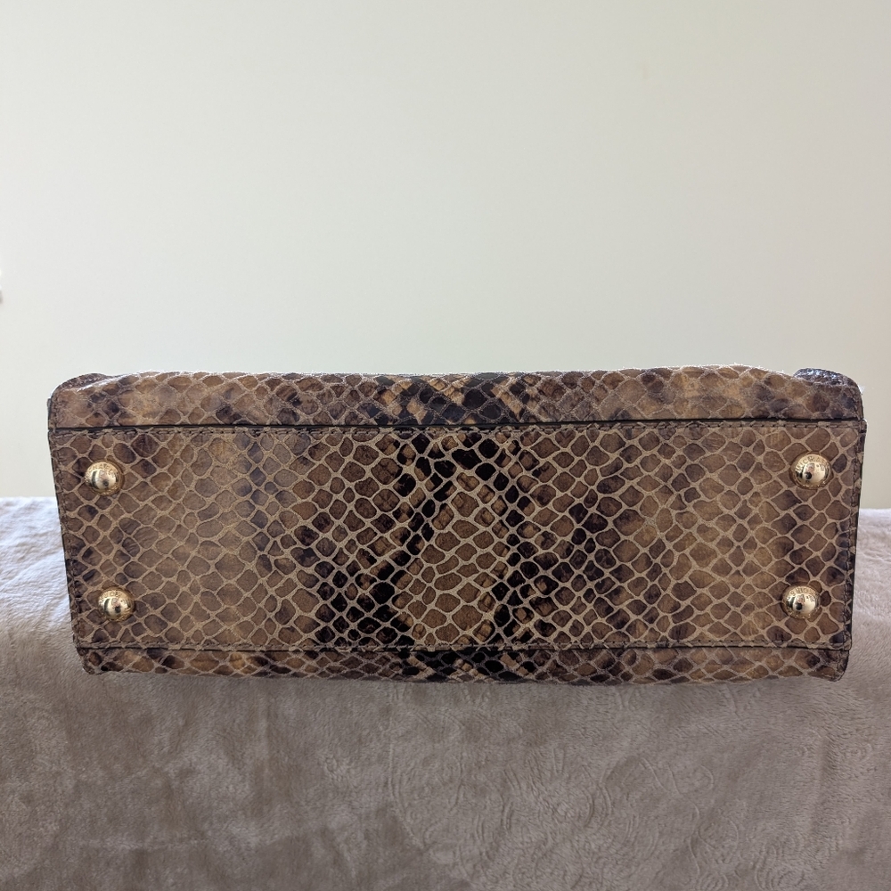 Michael Kors Hamilton Snake Print Satchel Bag - Picture 13 of 16